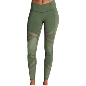 CALIA by Carrie Underwood Sheer Panel Textured Women's 7/8 Leggings, Size S